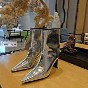 Balenciaga Silver Ankle Boots - 1