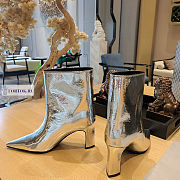 Balenciaga Silver Ankle Boots - 6