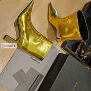 Balenciaga Gold Ankle Boots - 6