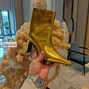 Balenciaga Gold Ankle Boots - 3