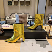 Balenciaga Gold Ankle Boots - 2