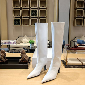 Balenciaga White High Boots