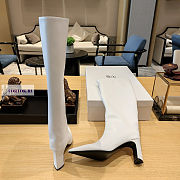 Balenciaga White High Boots - 5