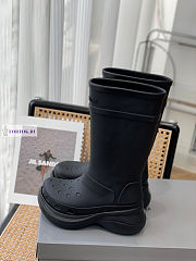 Balenciaga Crocs High Black Boots - 5