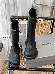 Balenciaga Crocs High Black Boots - 2