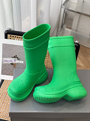 Balenciaga Crocs High Green Boots - 3