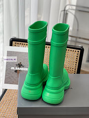 Balenciaga Crocs High Green Boots - 4