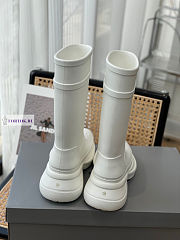Balenciaga Crocs High White Boots - 3