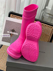 Balenciaga Crocs High Pink Boots - 2