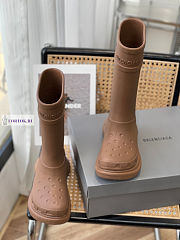 Balenciaga Crocs High Brown Boots - 3
