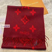 Louis Vuitton Red Scarf 190x45cm - 6