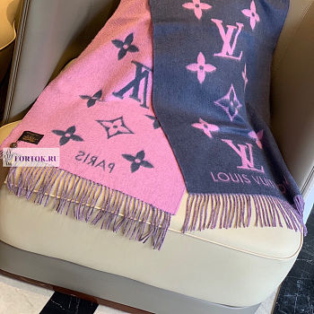 Louis Vuitton Pink & Violet Scarf 190x45cm