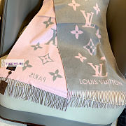 Louis Vuitton Light Pink & Grey Scarf 190x45cm - 1