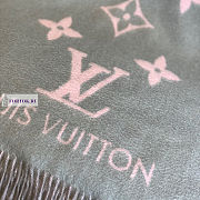 Louis Vuitton Light Pink & Grey Scarf 190x45cm - 6