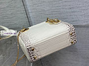 Dior Lady Crocodile Skin 17x15x7cm - 6