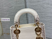 Dior Lady Crocodile Skin 17x15x7cm - 5