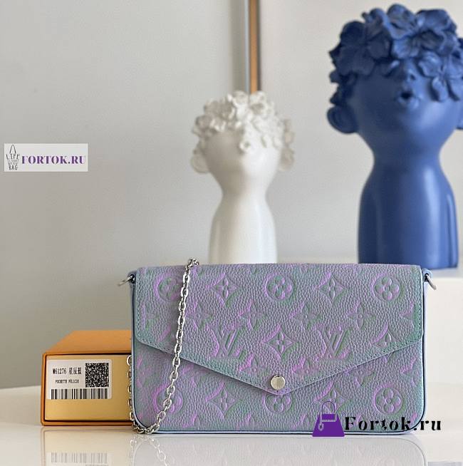 LV Pochette Felicie Blue M61276 21x11x2cm - 1