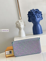 LV Pochette Felicie Blue M61276 21x11x2cm - 3