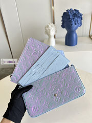 LV Pochette Felicie Blue M61276 21x11x2cm - 2