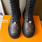 Louis Vuitton Ruby Flat Monogram Canvas Brown Ankle Boots - 2