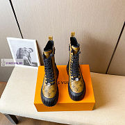 Louis Vuitton Ruby Flat Monogram Canvas Yellow Ankle Boots - 5
