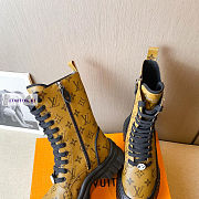 Louis Vuitton Ruby Flat Monogram Canvas Yellow Ankle Boots - 3