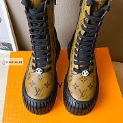 Louis Vuitton Ruby Flat Monogram Canvas Yellow Ankle Boots - 2