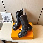 Louis Vuitton Ruby Flat Black Ankle Boots - 1