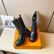 Louis Vuitton Ruby Flat Black Ankle Boots - 5