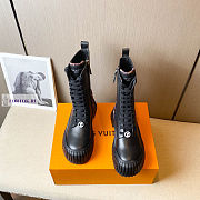 Louis Vuitton Ruby Flat Black Ankle Boots - 4