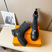 Louis Vuitton Ruby Flat Black Ankle Boots - 3