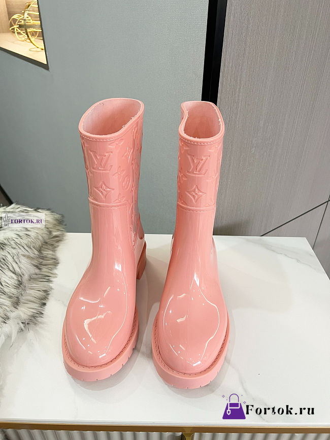 Louis Vuitton Drops Flat Half Pink Boots 1A8QV0 - 1