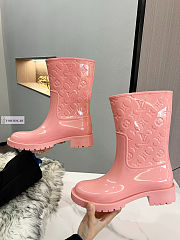 Louis Vuitton Drops Flat Half Pink Boots 1A8QV0 - 5