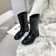 Louis Vuitton Drops Flat Half Black Boots 1A8QV0 - 6