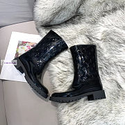 Louis Vuitton Drops Flat Half Black Boots 1A8QV0 - 4