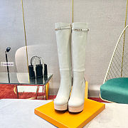 Louis Vuitton White High Boots - 3