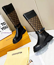 Louis Vuitton Monogram Canvas Brown High Boots - 1