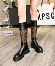 Louis Vuitton Monogram Canvas Brown High Boots - 6