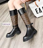 Louis Vuitton Monogram Canvas Brown High Boots - 5