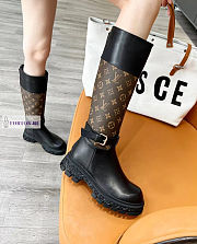 Louis Vuitton Monogram Canvas Brown High Boots - 3