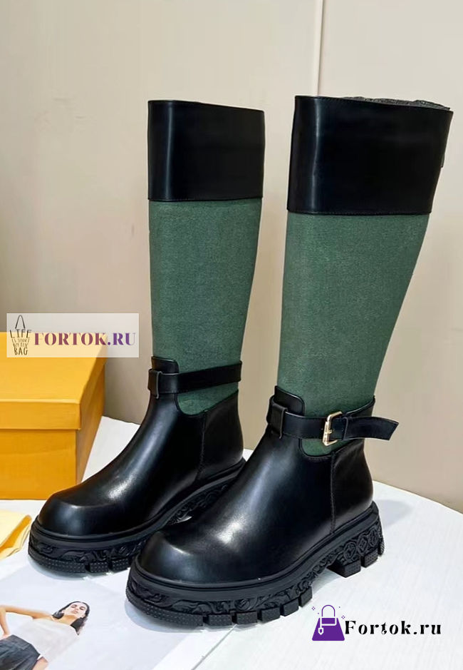 Louis Vuitton Green High Boots - 1