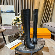 Louis Vuitton Monogram Canvas Leather High Boots - 3