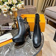 Louis Vuitton Monogram Canvas Leather Ankle Boots - 3