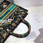 Dior Book Tote Embroidery 01 41.5x32x5cm - 4