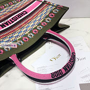 Dior Book Tote Embroidery 02 41.5x32x5cm - 4