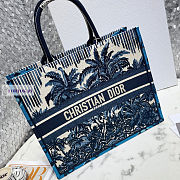 Dior Book Tote Embroidery 06 41.5x35x18cm - 4
