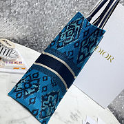 Dior Book Tote Embroidery 06 41.5x35x18cm - 5