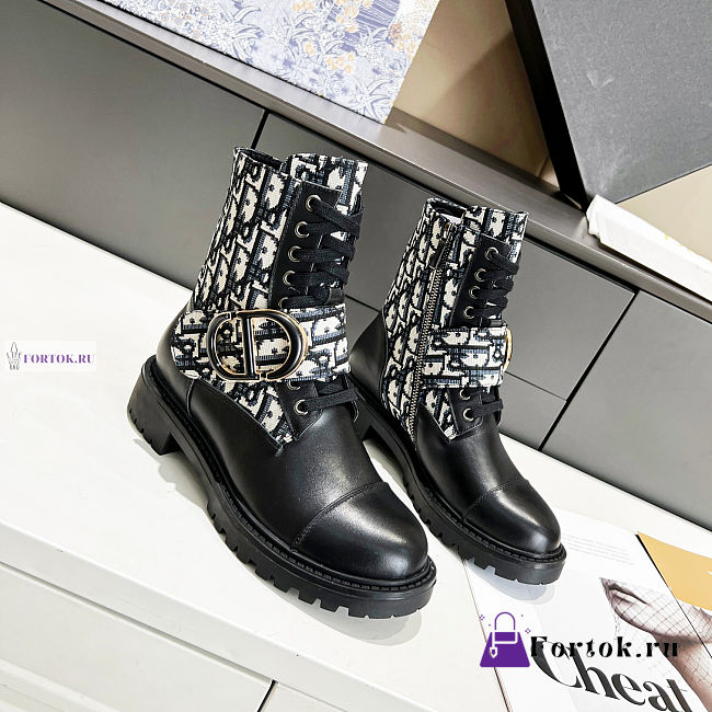 Dior D-Major Oblique Ankle Boots - 1