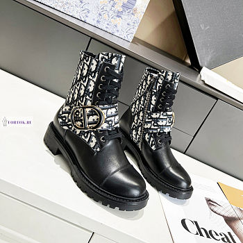 Dior D-Major Oblique Ankle Boots