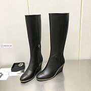 Dior Black Leather High Boots - 1